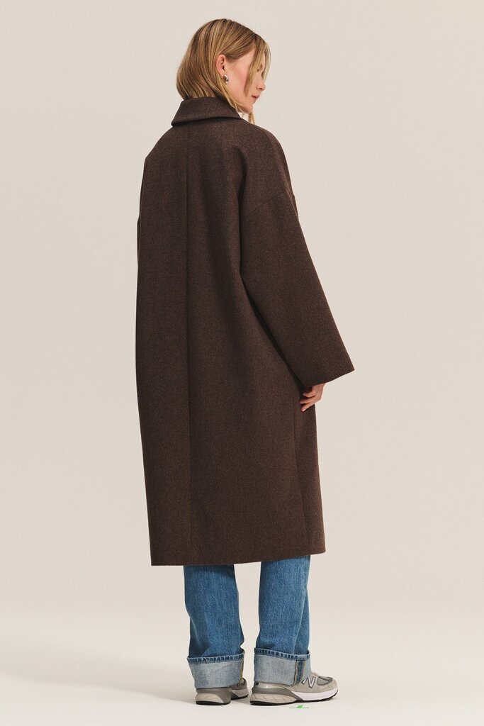 VELVET LAFAYETTE LONG COAT IN MOCHA