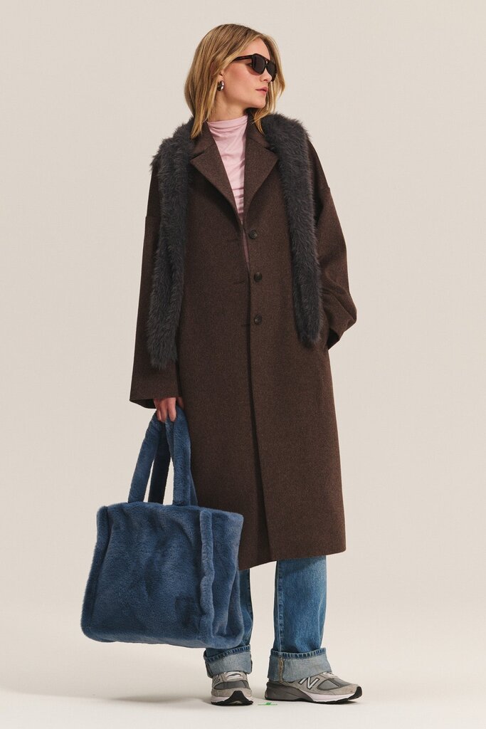 VELVET LAFAYETTE LONG COAT IN MOCHA
