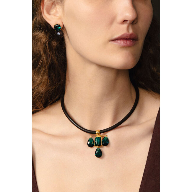 CHAN LUU EARRINGS WITH EMERALD