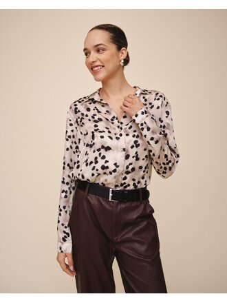 BELLA DAHL BUTTON DOWN SHIRT IN WINTER SHADOW