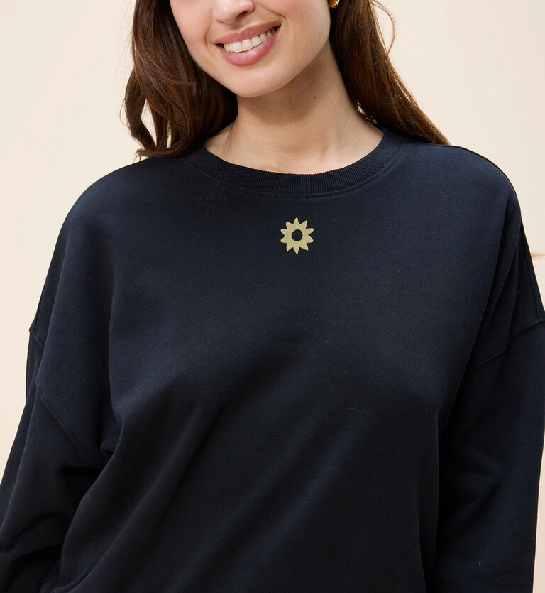 CLEOBELLA ANAIA SWEATSHIRT IN BLACK MOTIF