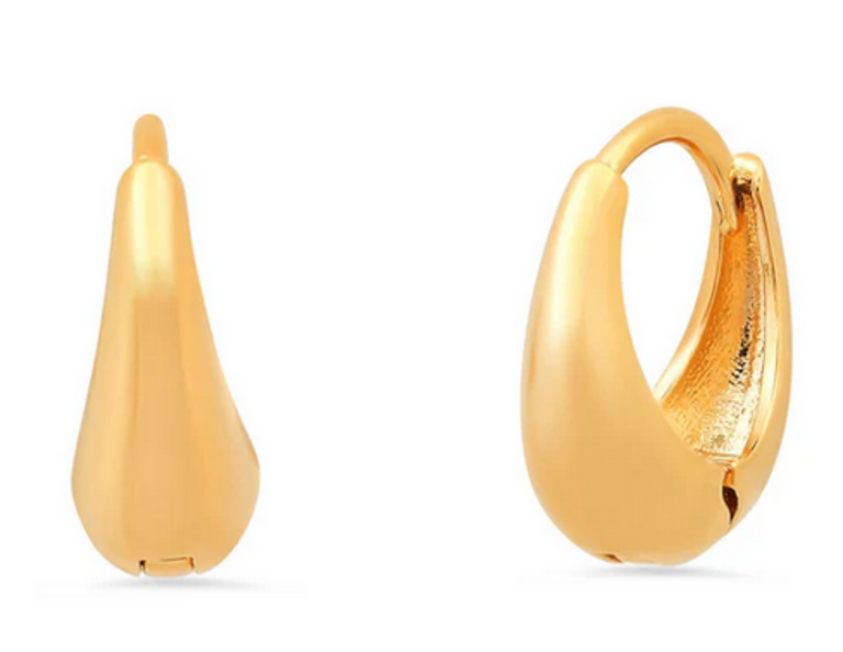 TAI JEWELRY SMALL GRADUATED GOLD CHUBBY HUGGIE