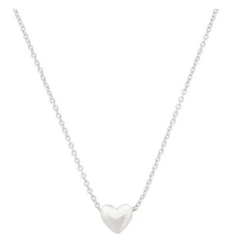 TAI JEWELRY MINI HEART NECKLACE SILVER