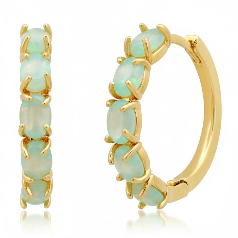 TAI JEWELRY STONE HUGGIE MINT