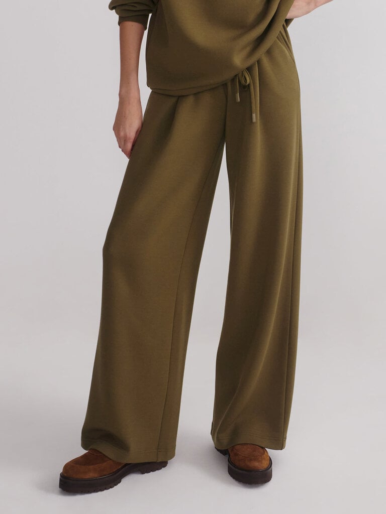 VARLEY EXTRA WIDE LEG PANT 29.5 IN MILITARY OLIVE