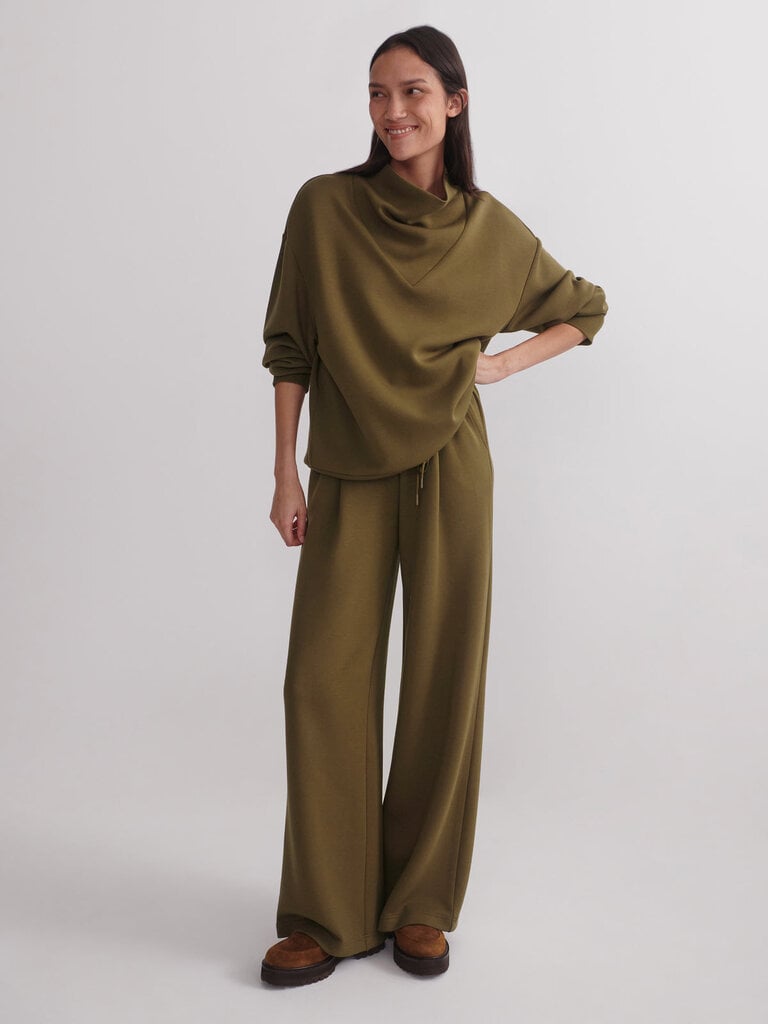 VARLEY EXTRA WIDE LEG PANT 29.5 IN MILITARY OLIVE