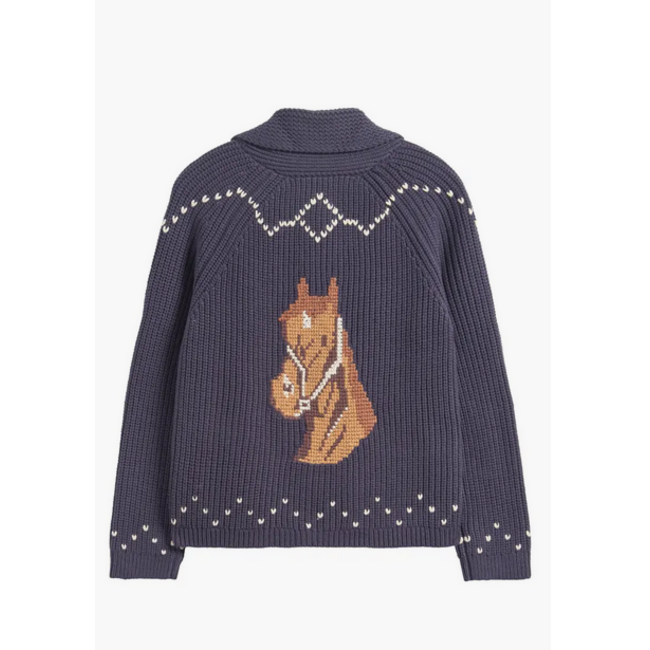 THE GREAT THE  HORSE LODGE CARDIGAN IN NAVY