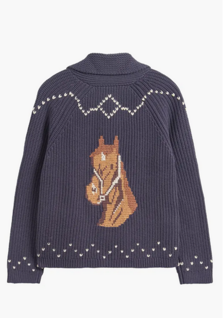 THE GREAT THE  HORSE LODGE CARDIGAN IN NAVY