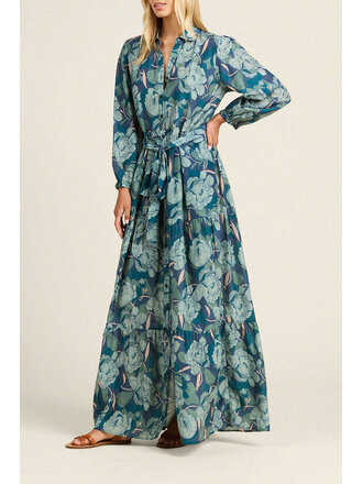 TROVATA THE MARTINA DRESS IN HUSHED SHADOW