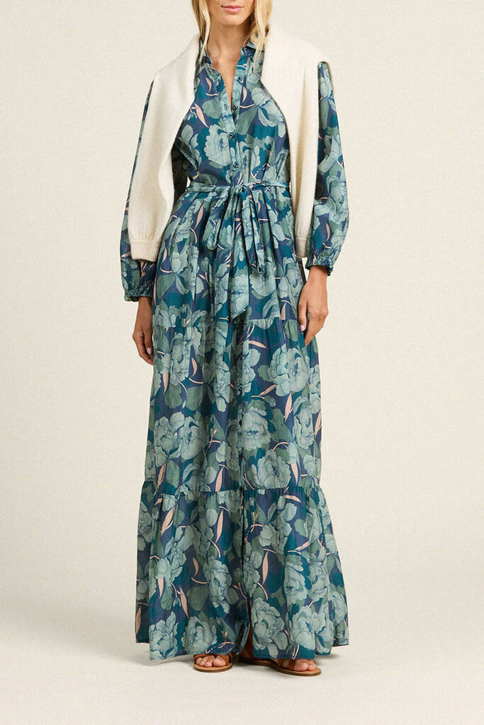 TROVATA THE MARTINA DRESS IN HUSHED SHADOW