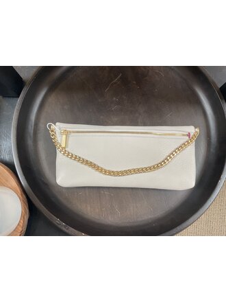 HAMMITT INVITATION CLUTCH IN CALLA LILY WHITE