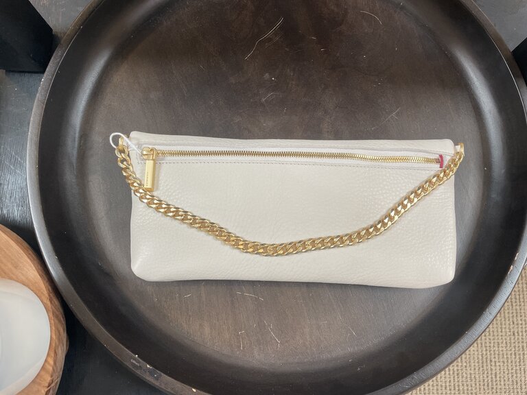 HAMMITT INVITATION CLUTCH IN CALLA LILY WHITE