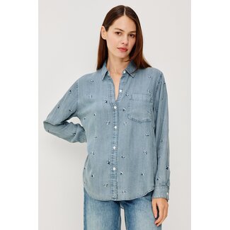 RAILS INGRID TOP IN BLUE BLOSSOMS