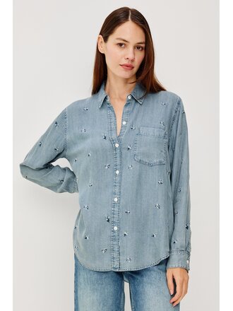 RAILS INGRID TOP IN BLUE BLOSSOMS