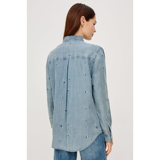 RAILS INGRID TOP IN BLUE BLOSSOMS