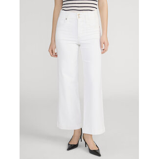 SEAMED WIDE TROUSER CROP IN AU NATURAL CLEAN