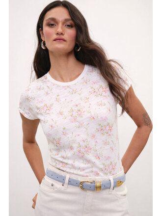 MEADOW RINGER TEE IN CHERRY BLOSSOM