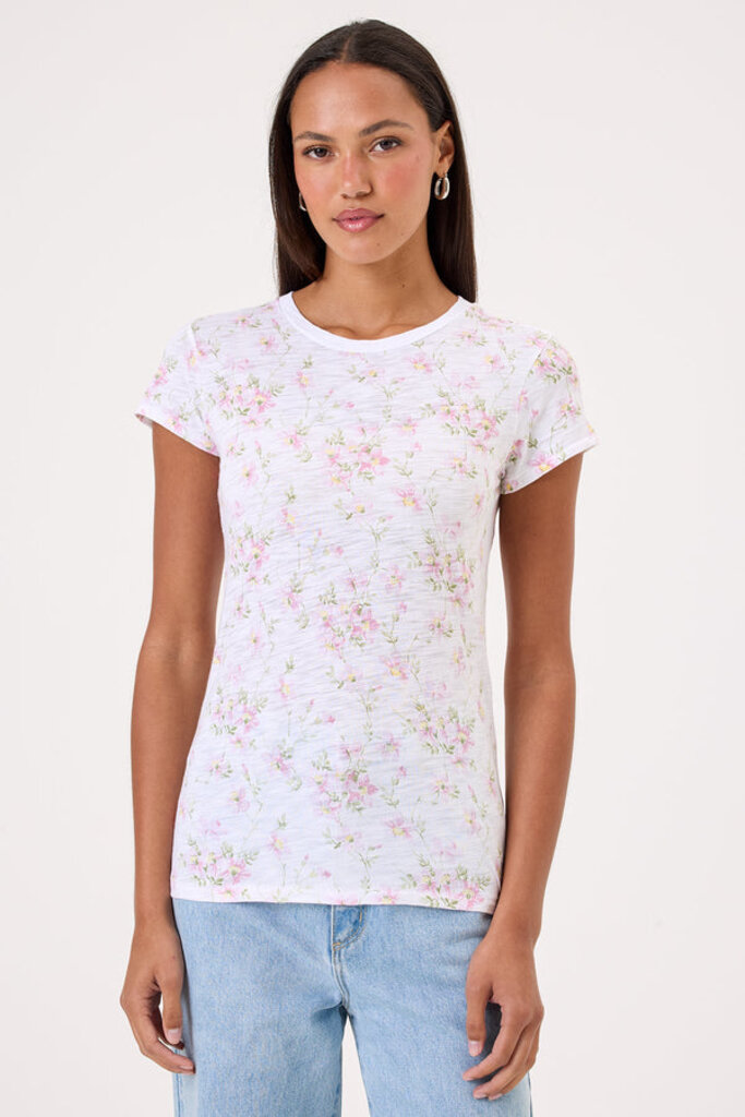 MEADOW RINGER TEE IN CHERRY BLOSSOM