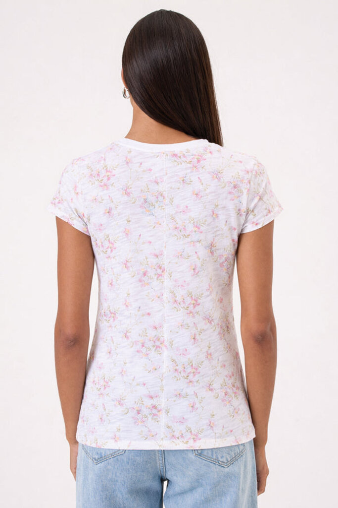 MEADOW RINGER TEE IN CHERRY BLOSSOM