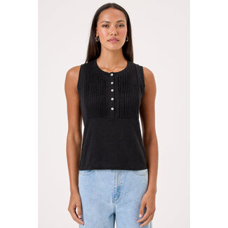 GOLDIE AVA HENLEY TANK IN BLACK
