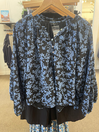 RAILS INDI TOP IN MIDNIGHT SILHOUETTE