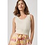 LILLA P CROPPED SCOOP TANK SWEATER IN OFF WHITE