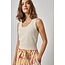 LILLA P CROPPED SCOOP TANK SWEATER IN OFF WHITE