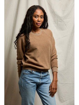 PERFECT WHITE TEE ZIGGY INSIDE OUT FLEECE SWEATSHIRT