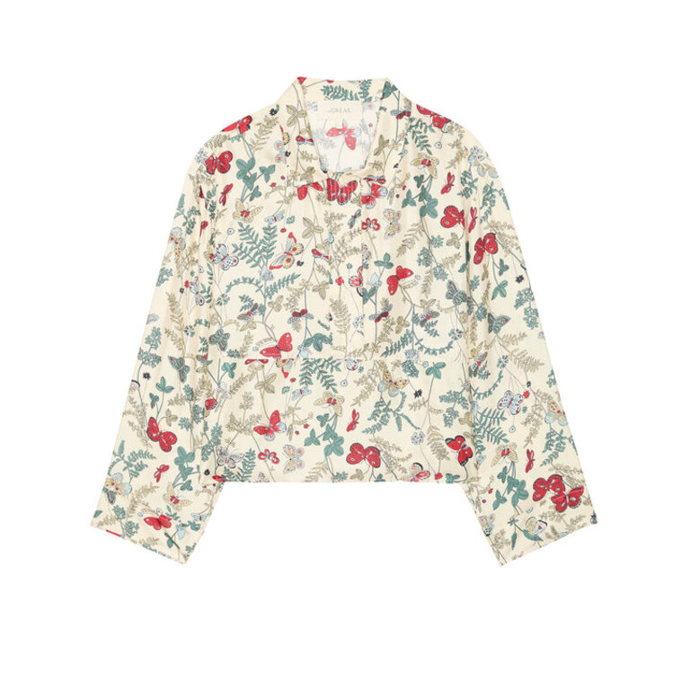 THE GREAT THE MEADOW HENLEY TOP IN FLOATING BUTTERFLY