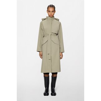 RAINS SUVA HARDSHELL W COAT W3 IN BEIGE