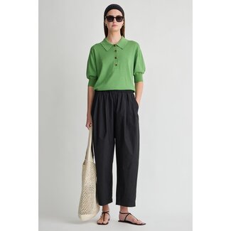APIECE APART SPA PLEAT PANT IN BLACK