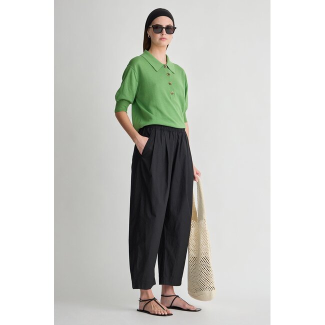APIECE APART SPA PLEAT PANT IN BLACK