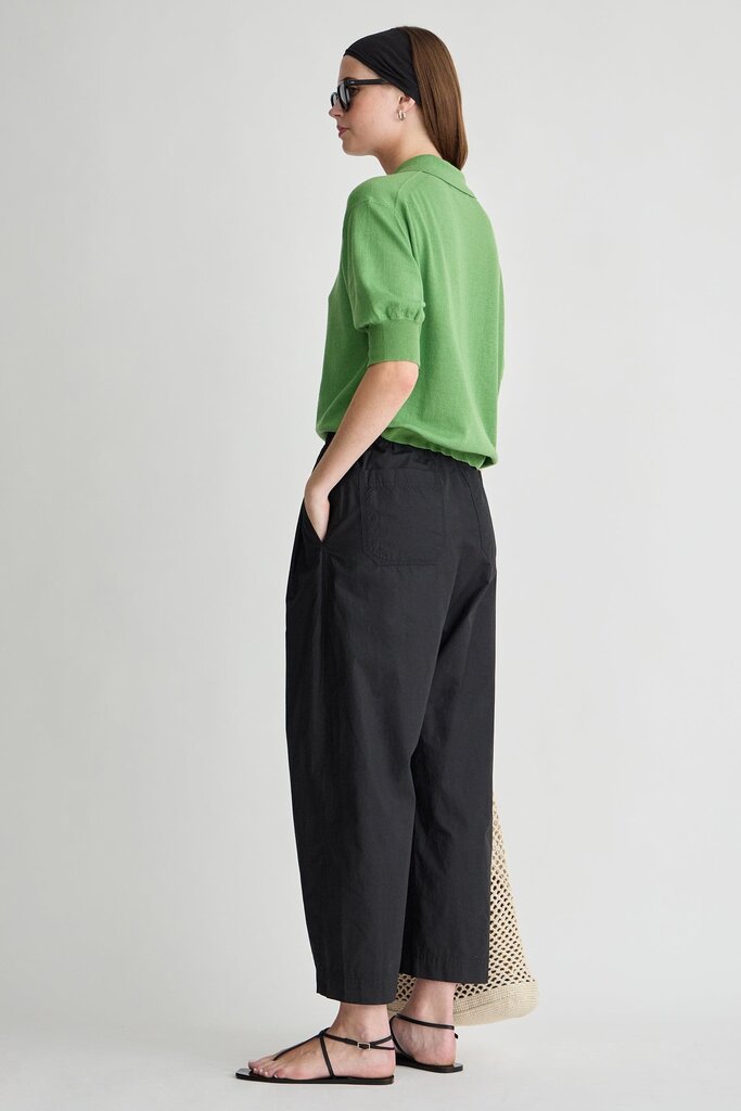 APIECE APART SPA PLEAT PANT IN BLACK