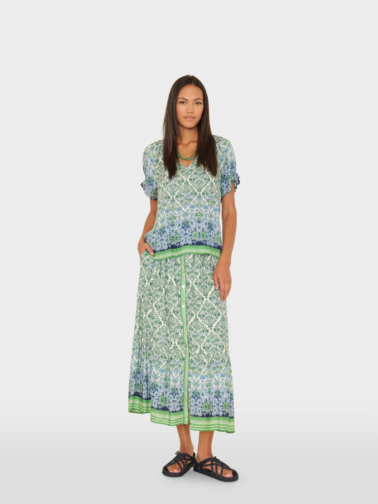 XIRENA TARYN SKIRT IN BLUE MINT