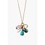 CHAN LUU SCARAB CHARM MULTI NECKACE