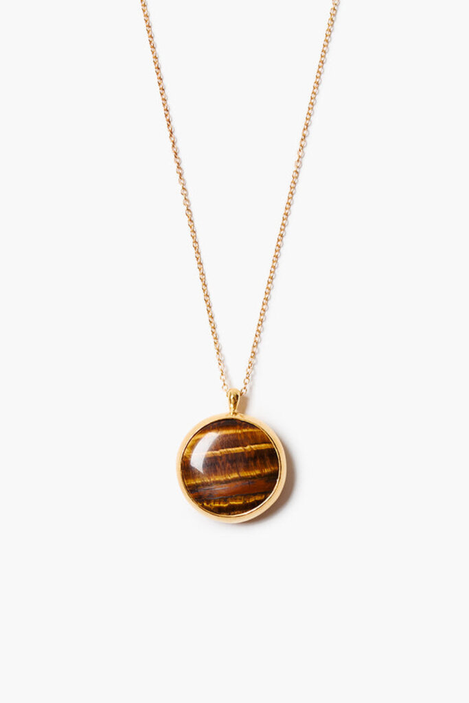 CHAN LUU SARDINIA  TIGER EYE NECKLACE