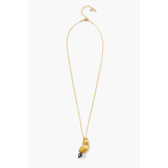 CHAN LUU PEACOCK IOLITE NECKLACE