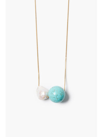 CHAN LUU SORELLINA TURQUOISE NECKLACE