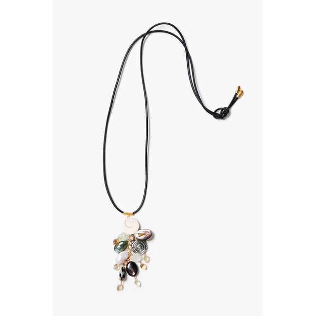 CHAN LUU SHIVA CHARM MULTI NECKLACE
