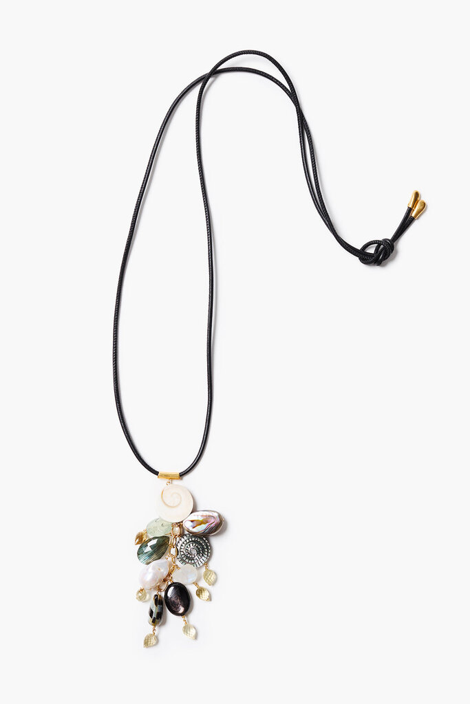 CHAN LUU SHIVA CHARM MULTI NECKLACE