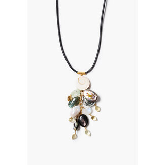 CHAN LUU SHIVA CHARM MULTI NECKLACE