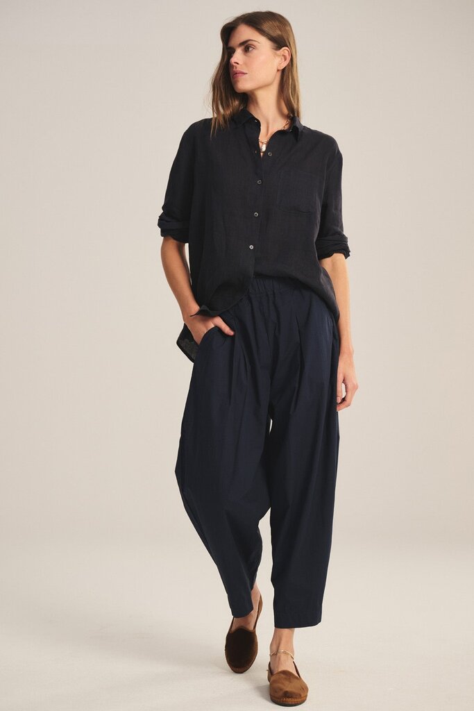 VELVET EASTON ELASTIC WAIST PANT IN MIDNIGHT