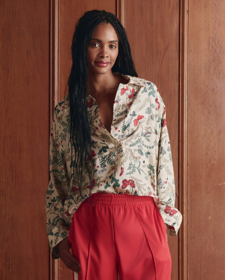 THE GREAT THE MEADOW HENLEY TOP IN FLOATING BUTTERFLY