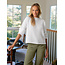 FRANK & EILEEN MONTEREY POINTELLE SWEATER IN WHITE