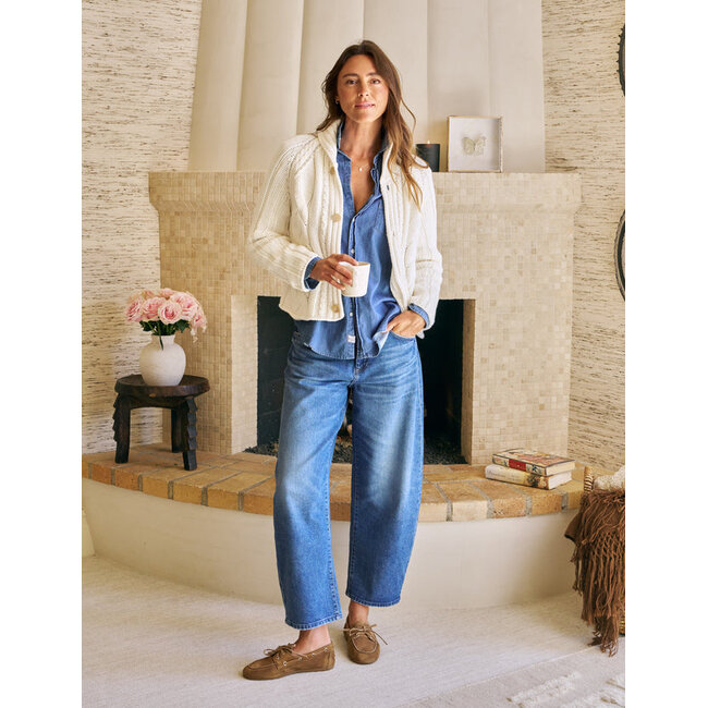 FRANK & EILEEN BRENNAN BARREL JEAN IN CALIFORNIA VINTAGE DENIM