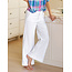 FRANK & EILEEN WEST VILLAGE NYC WIDE LEG TROUSER IN WHITE LINEN