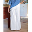 FRANK & EILEEN WEST VILLAGE NYC WIDE LEG TROUSER IN WHITE LINEN