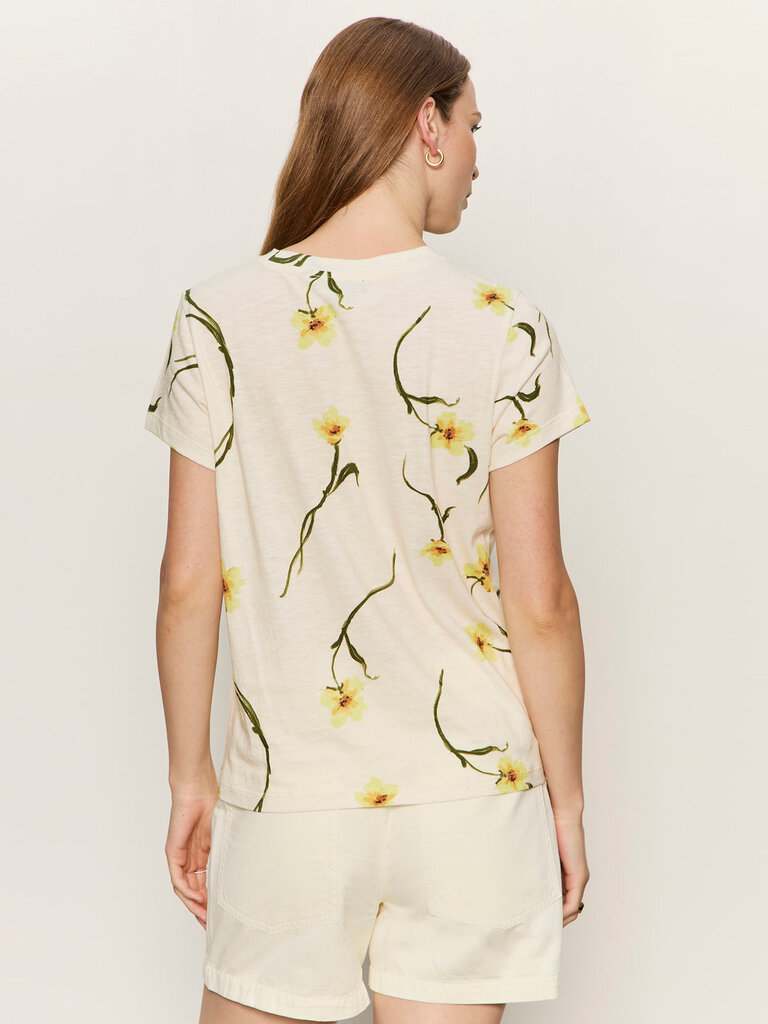 SANCTUARY PERFECT TEE IN LEMON MEADOW