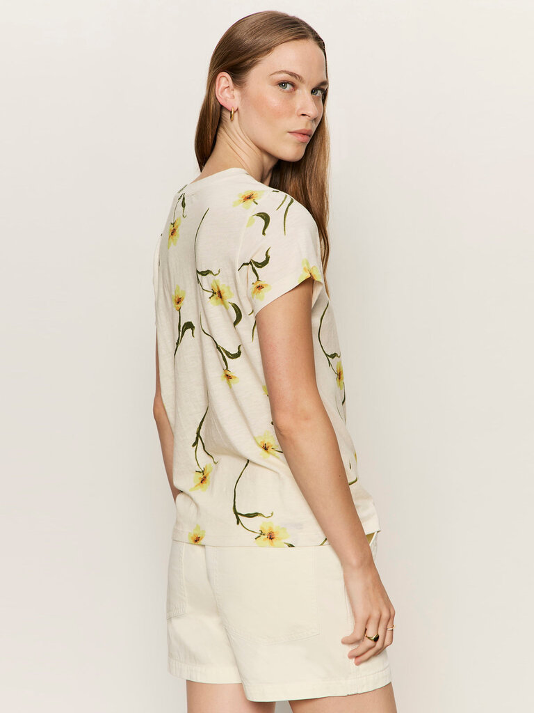 SANCTUARY PERFECT TEE IN LEMON MEADOW