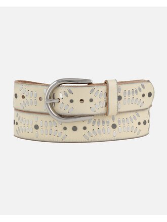 AMSTERDAM HERITAGE DIVERA BELT IN OFF WHITE